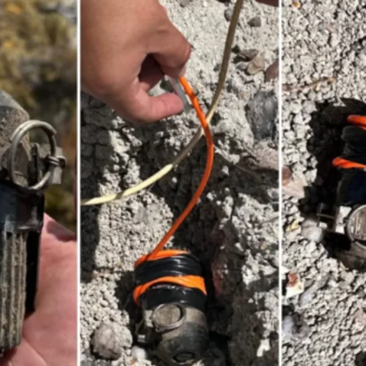En Chubut: hallaron una granada de mano con la carga explosiva activa En Chubut: hallaron una granada de mano con la carga explosiva activa