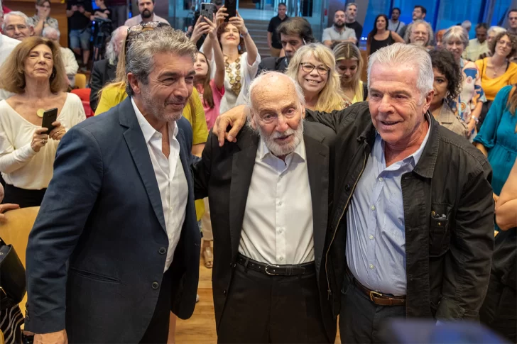  Con Ricardo Darín y Víctor Laplace en su última visita a Buenos Aires. Foto: Ministerio de Cultura de la Nación
