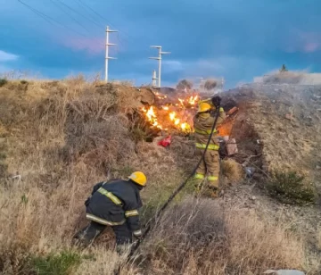 Extinguieron un incendio de pastizales en Caleta Olivia: “Sin heridos” Extinguieron un incendio de pastizales en Caleta Olivia: “Sin heridos”