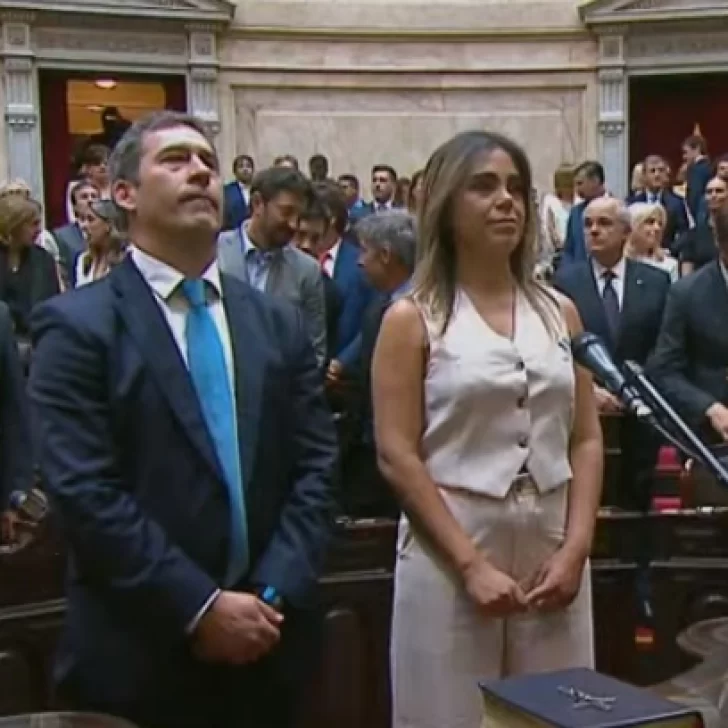 Juan Pablo Luque y Maira Frías juraron como diputados nacionales por Chubut