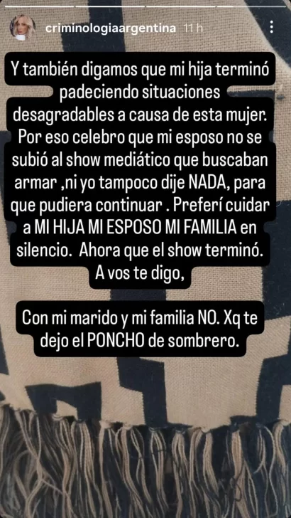 &#8220;Con mi marido no, porque te dejo el poncho de sombrero&#8221;: la fuerte advertencia de la esposa de Lucho González a ¿Soledad Pastorutti?