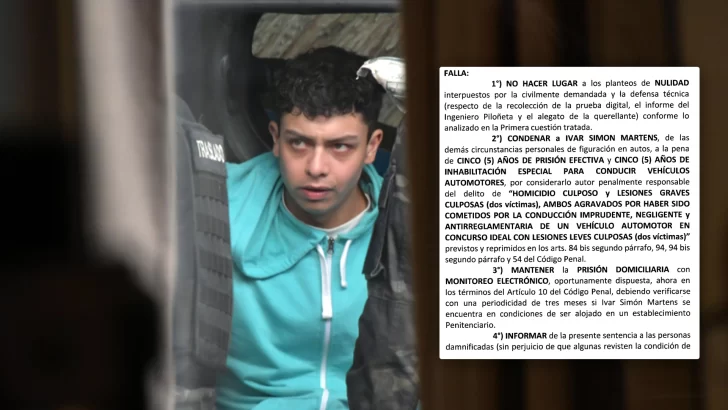Las claves para entender la condena a Ivar Martens por la muerte de Soledad Maidana y porqué fue un homicidio culposo
