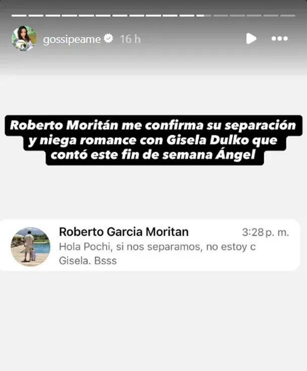 Roberto García Moritán habló de las versiones sobre un romance con una famosa deportista: &#8220;Todo falso&#8221;