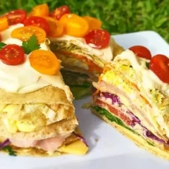 La receta navideña más fácil y rápida: torre de panqueques