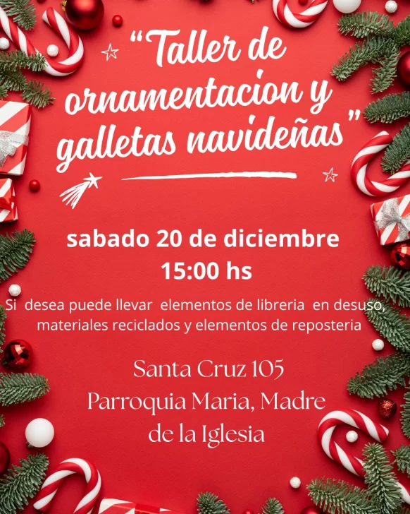 Agenda Navideña en Río Gallegos: descubrimiento del pesebre, talleres de cocina y manualidades, colecta solidaria y Papá Noel en Casa de Gobierno