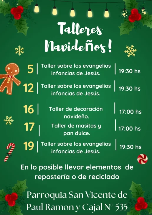 Agenda Navideña en Río Gallegos: descubrimiento del pesebre, talleres de cocina y manualidades, colecta solidaria y Papá Noel en Casa de Gobierno