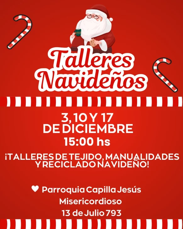 Agenda Navideña en Río Gallegos: descubrimiento del pesebre, talleres de cocina y manualidades, colecta solidaria y Papá Noel en Casa de Gobierno