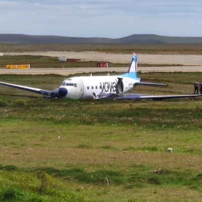 Un avión despistó al aterrizar en el Aeropuerto de Río Grande
