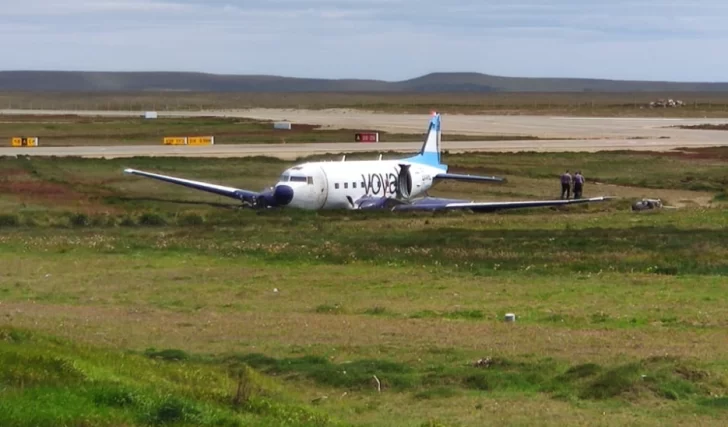 Un avión despistó al aterrizar en el Aeropuerto de Río Grande