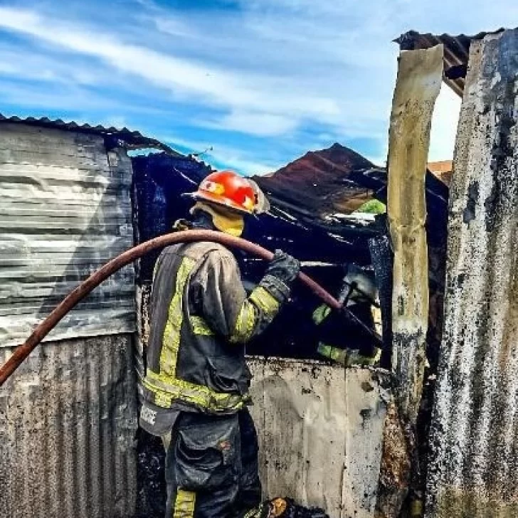 Quemaban basura y el fuego se extendió hasta un corral de chanchos en Río Turbio Quemaban basura y el fuego se extendió hasta un corral de chanchos en Río Turbio