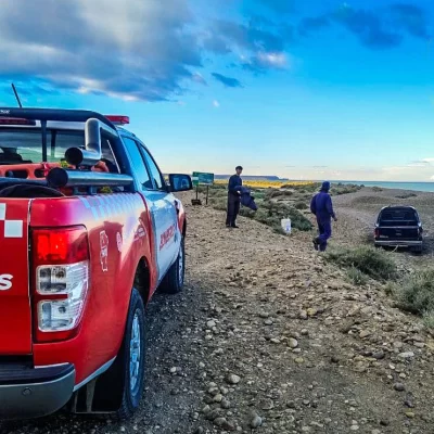 Recuperaron una camioneta que había quedado atrapada en el Cañadón Misioneros