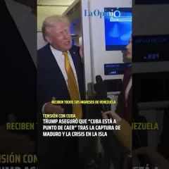 Trump dijo que no intervendrá en Cuba porque “está a punto de caer”