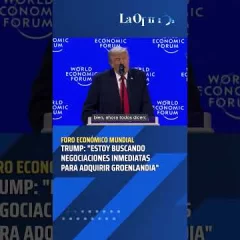 Donald Trump descartó en Davos el uso de la fuerza para adquirir Groenlandia