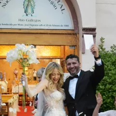 “Lucho” González y Vanesa Carbone se casaron en Río Gallegos y llenaron las redes de emoción