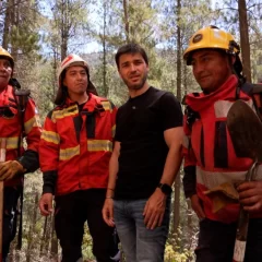 Incendio en Chubut: “Nacho” Torres supervisó en terreno las tareas de combate y evacuación
