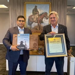 Claudio Vidal se reunió con Nicolás Pino: “Analizamos la agenda productiva”