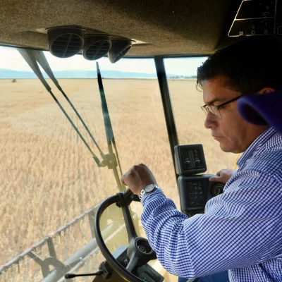 La primera cosecha de avena producida en Santa Cruz: para el gobernador Vidal, “es un hecho histórico” y “cambio de paradigma” La primera cosecha de avena producida en Santa Cruz: para el gobernador Vidal, “es un hecho histórico” y “cambio de paradigma”