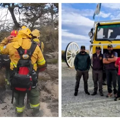 ¡Misión cumplida!: finalizó la etapa de apoyo masivo al incendio de Parque Nacional Los Glaciares y enviaron refuerzos a Esquel