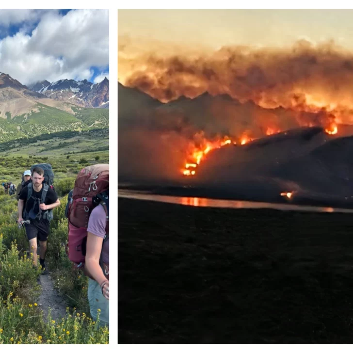 Incendio en Parque Nacional Los Glaciares: evacuaron a 40 personas que estaban acampando Incendio en Parque Nacional Los Glaciares: evacuaron a 40 personas que estaban acampando