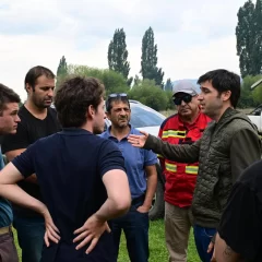 “Nacho” Torres recorrió la zona afectada por el incendio en el Parque Los Alerces y destacó el trabajo con otras provincias