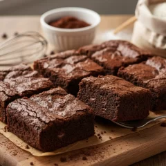 Receta de brownies con cacao: una alternativa rápida y económica
