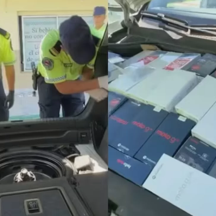 Contrabando de celulares: detuvieron a dos mujeres que ocultaban más de 100 telefonos en el motor de su auto Contrabando de celulares: detuvieron a dos mujeres que ocultaban más de 100 telefonos en el motor de su auto