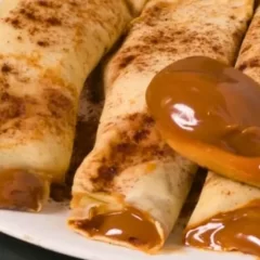 Receta de panqueques dulces facilísima, con solo 3 ingredientes