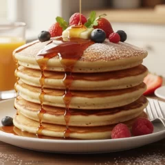 Pancakes esponjosos para el desayuno: la receta original con pocos ingredientes