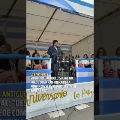 Gobernador Vidal en Los Antiguos: “El recurso está en Santa Cruz”
