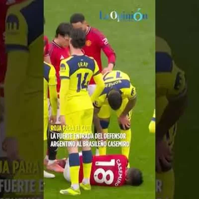 “Cuti” Romero, expulsado en menos de 30 minutos en el partido ante el Manchester United