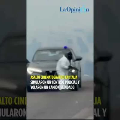 Simularon un control policial y asaltaron un camión blindado en Italia