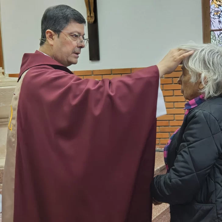 Las Heras: masiva participación de fieles en el Miércoles de Ceniza Las Heras: masiva participación de fieles en el Miércoles de Ceniza