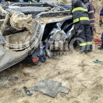 Se accidentaron en la ruta los árbitros de La Pampa que dirigieron el partido de Boxing Vs. La Amistad por el Regional Amateur