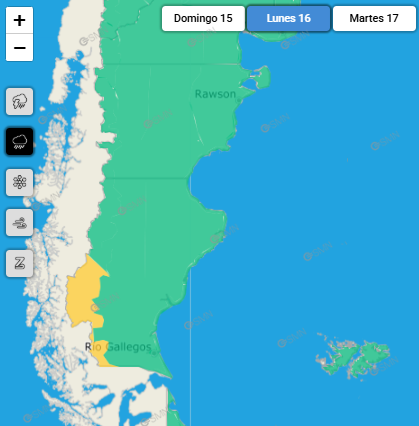 Santa Cruz comienza la semana con alertas por fuertes lluvias y vientos Santa Cruz comienza la semana con alertas por fuertes lluvias y vientos