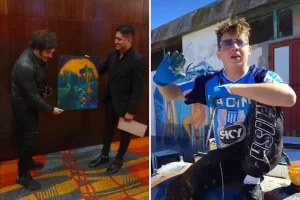 De Río Gallegos al mundo: la historia de Alan Williams, el artista santacruceño que llevó su obra hasta el presidente Milei