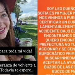 “Todavía te espero”, el último mensaje del novio de Sofía Devries, la buceadora de 23 años que desapareció en el mar argentino