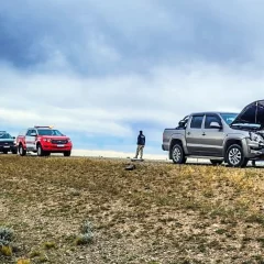 Familia de turistas sanjuaninos se salvaron de milagro luego que su camioneta embistiera una guanaco