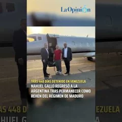 Nahuel Gallo volvió al país tras 448 días como rehén en Venezuela