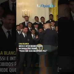 Lionel Messi y Donald Trump en la Casa Blanca
