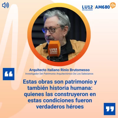 Arquitecto italiano investiga en Río Gallegos el legado del Padre Bernabé y la historia salesiana