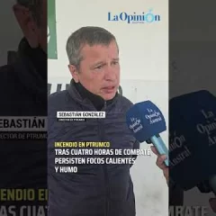 Incendio en el basural de Caleta Olivia