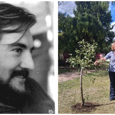 Plantaron un árbol en memoria de Andrés Armendáriz: “Es un acto de justicia y orgullo por mi hermano”