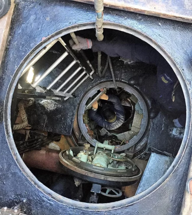 El interior del submarino ARA San Juan. El interior del submarino ARA San Juan.