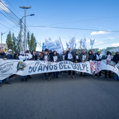 Riogalleguenses marcharon a 50 años del golpe genocida