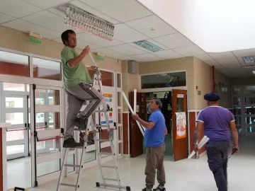 CPE realiza operativo integral de mantenimiento en escuelas de Puerto Deseado y Tellier CPE realiza operativo integral de mantenimiento en escuelas de Puerto Deseado y Tellier