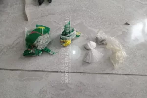 Fueron por una causa de maltrato animal, hallaron armas e investigan si venden drogas