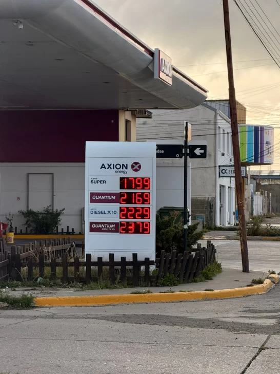  Aumento en la estación de servicio Axion