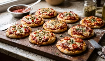 Receta de pizzetas caseras: una comida económica y rendidora Receta de pizzetas caseras: una comida económica y rendidora