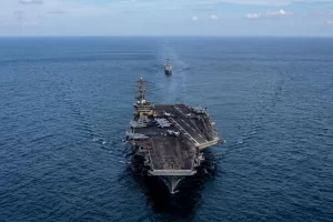 El portaaviones norteamericano  “Nimitz” en la costa argentina ¿Cuándo pasa por el Estrecho de Magallanes?