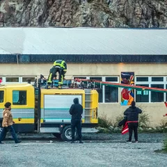 Tres intervenciones de Bomberos a raíz de los fuertes vientos que azotaron a Santa Cruz